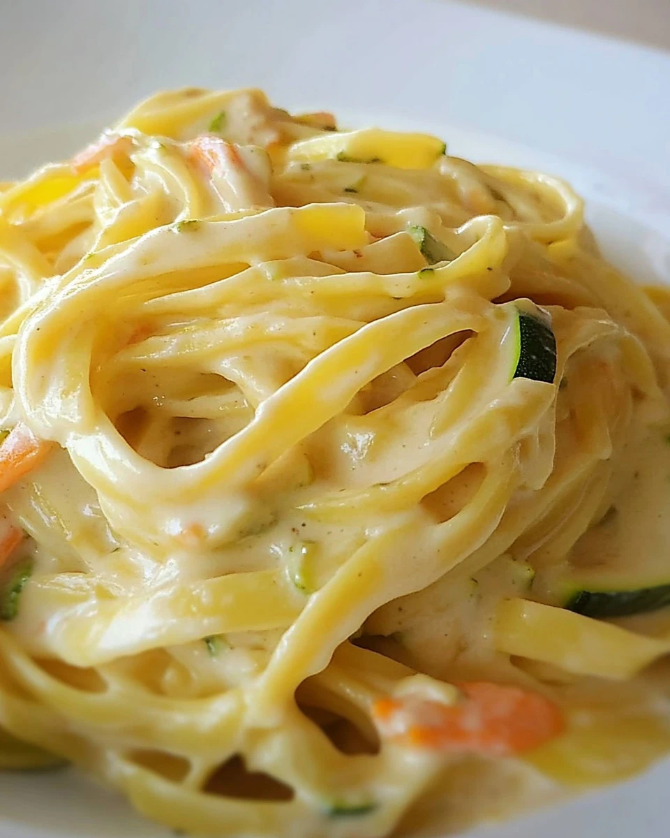 Tagliatelle con fiori di zucca e speck