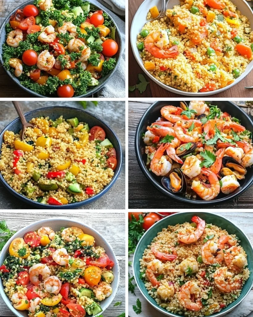 Piatto di cous cous con verdure e spezie, ideale per ogni occasione.