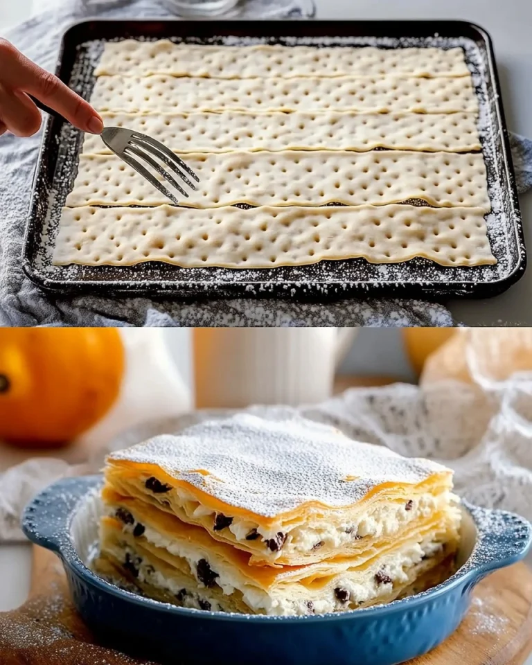 Millefoglie alla Ricotta con crema e fragole fresche