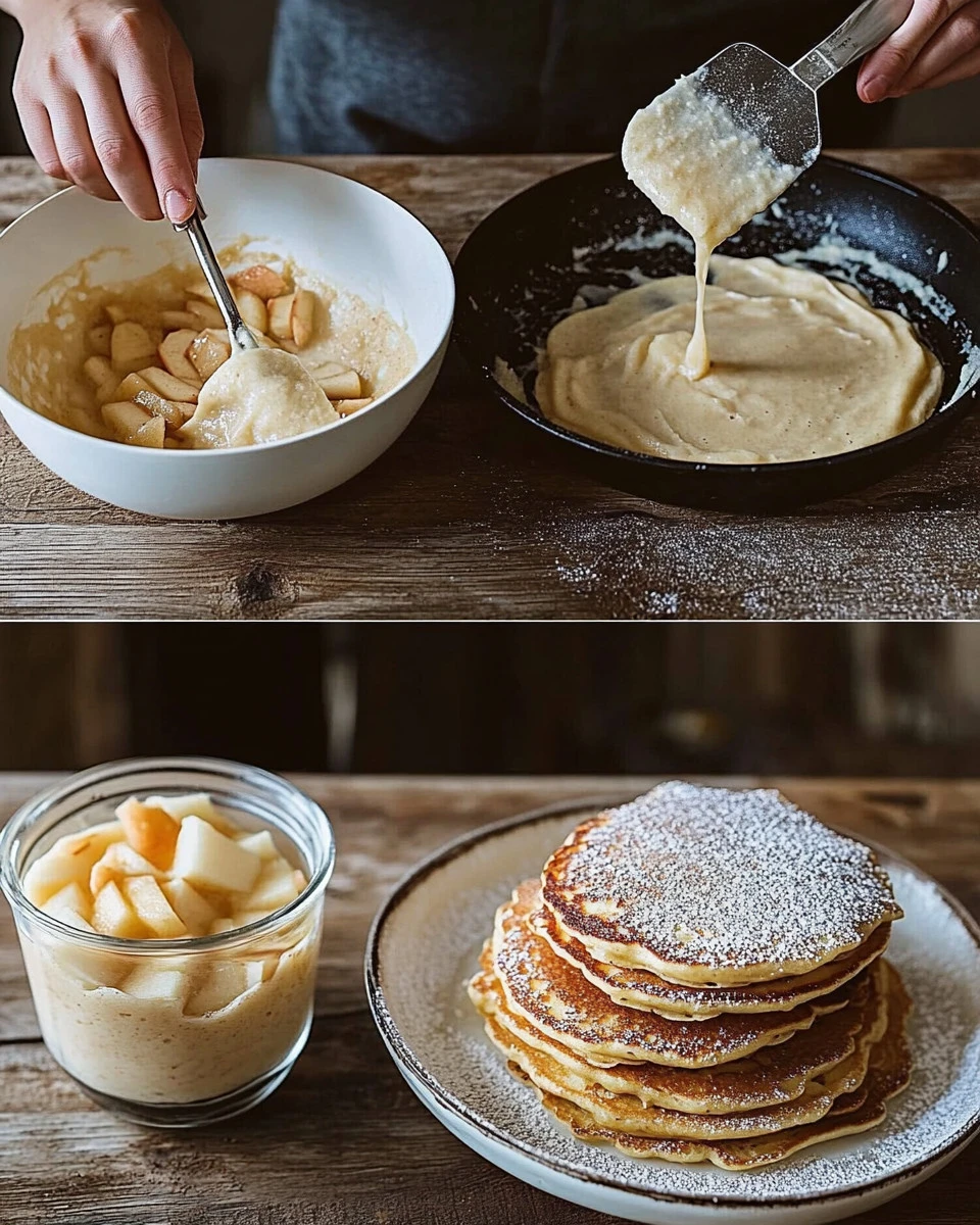 Pancakes di Mele: morbidi e deliziosi, perfetti per ogni colazione.