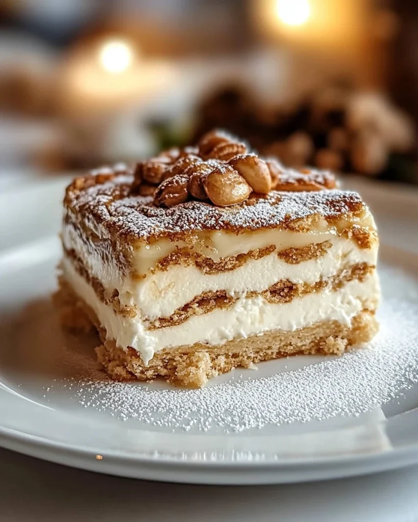 Fetta di Torta di Mele senza zucchero servita su un piatto