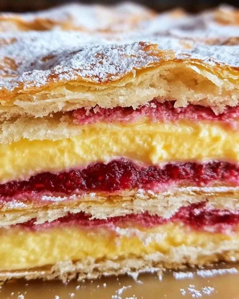 Torta Diplomatica: dolce con pasta sfoglia e crema, perfetta per dessert