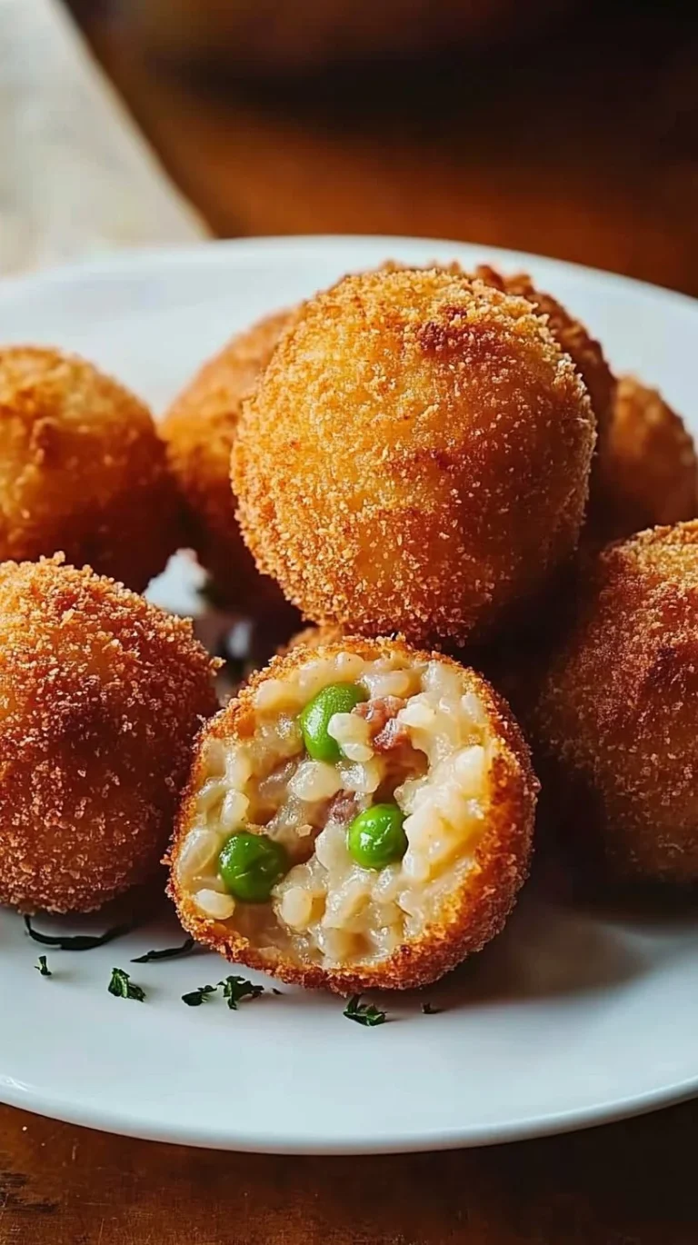Arancini dorati e croccanti, specialità siciliana a base di riso.