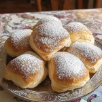 Briochine super morbidissime fresche e deliziose su un tavolo
