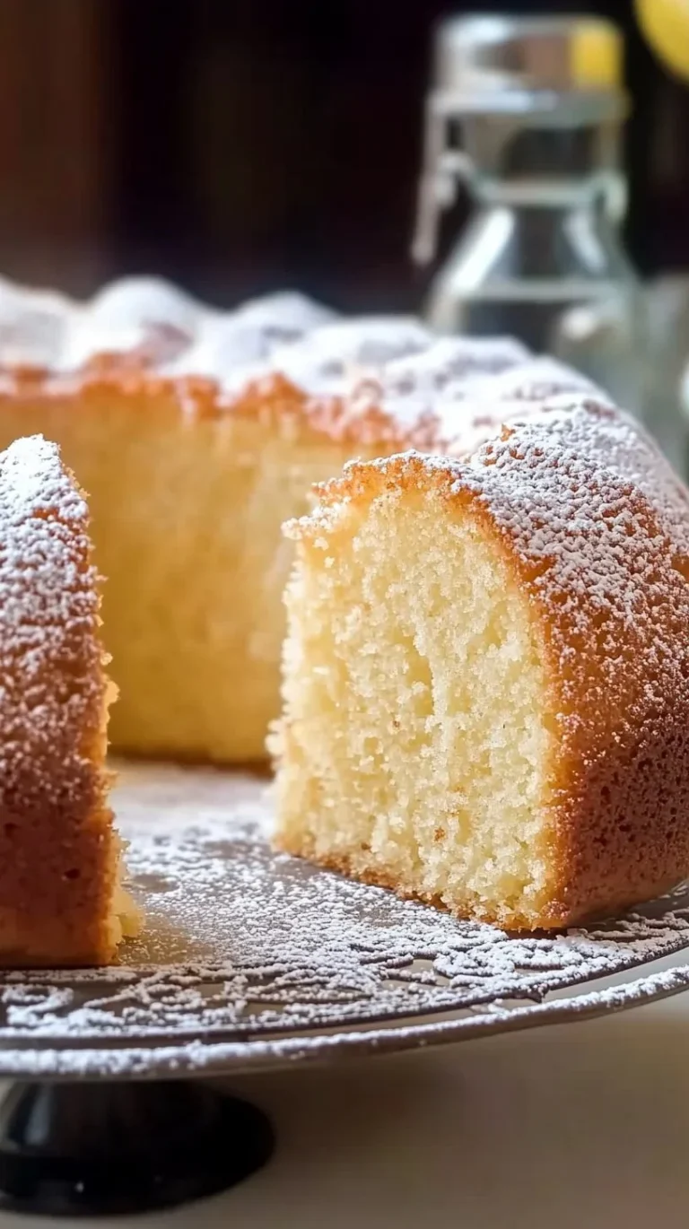 Ciambellone Classico della Nonna con decorazioni e zucchero a velo