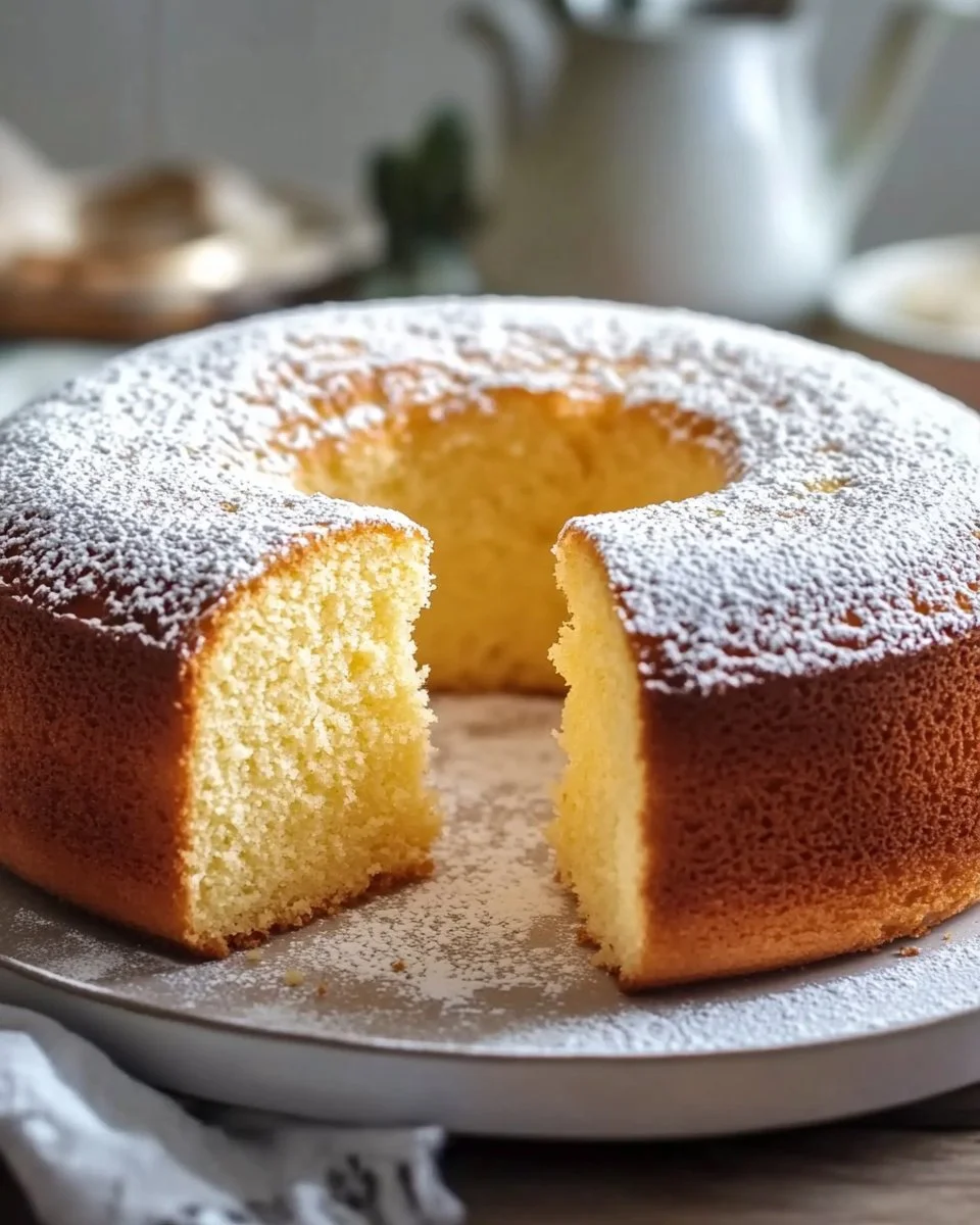 Ciambellone morbido al mondo, soffice e gustoso, ideale per dessert.