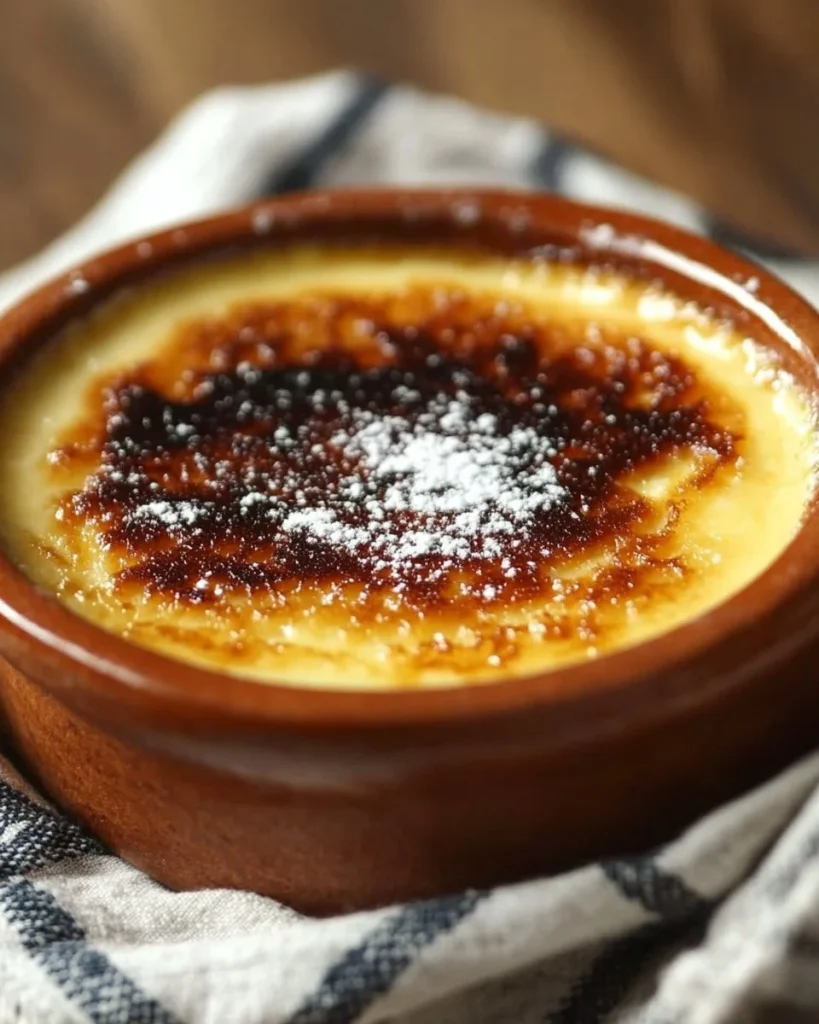 Ciotola di Crema Catalana con caramello croccante in cima