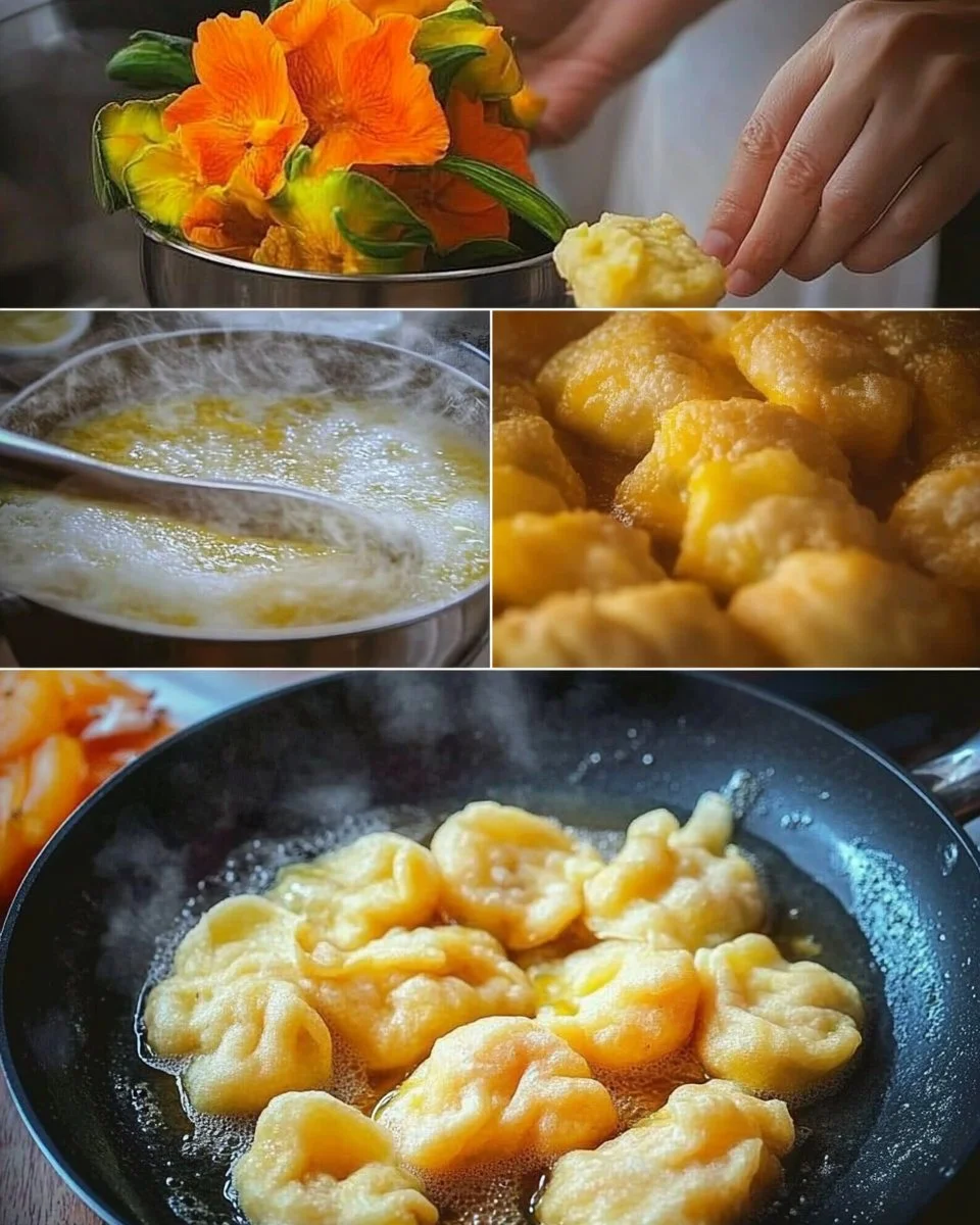 Frittelle di Sciurilli: gustose frittelle napoletane a base di fiori di zucca.