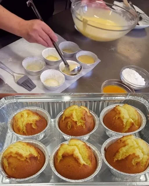 Deliziosi muffin agli agrumi appena sfornati