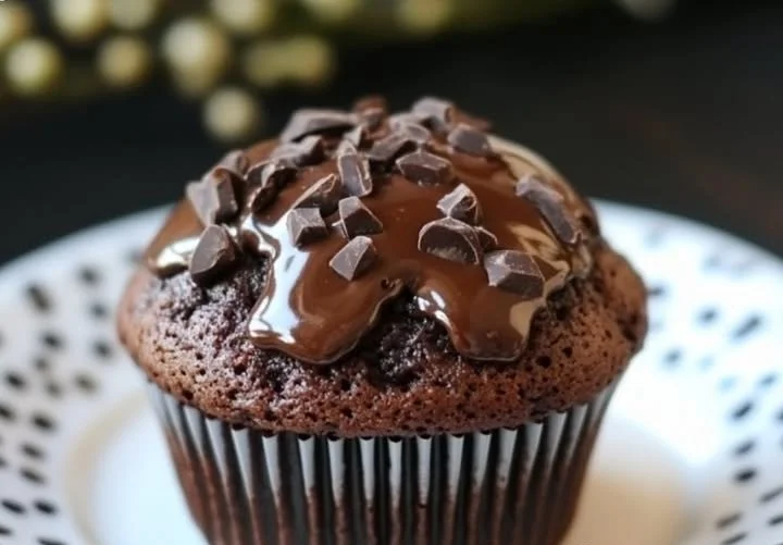 Muffin al Cioccolato freschi e morbidi, pronti da gustare.