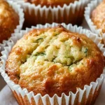 Muffin alle Zucchine appena sfornati, leggeri e saporiti per un dolce sano.
