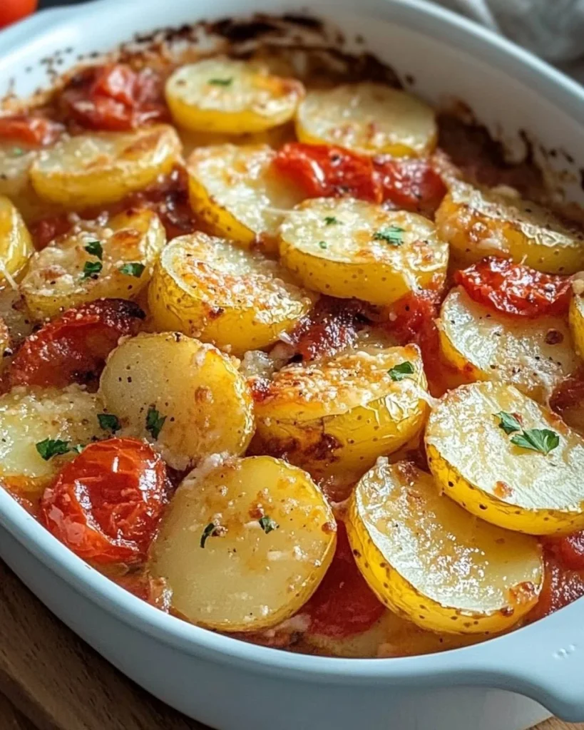 Patate alla Pizzaiola, piatto tradizionale italiano con pomodoro e spezie