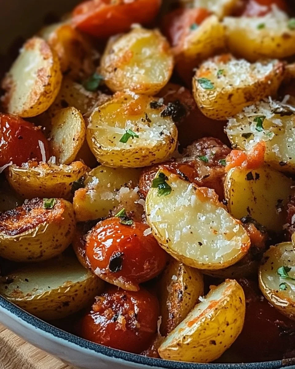 Patate alla Pizzaiola cucinate con pomodoro e spezie