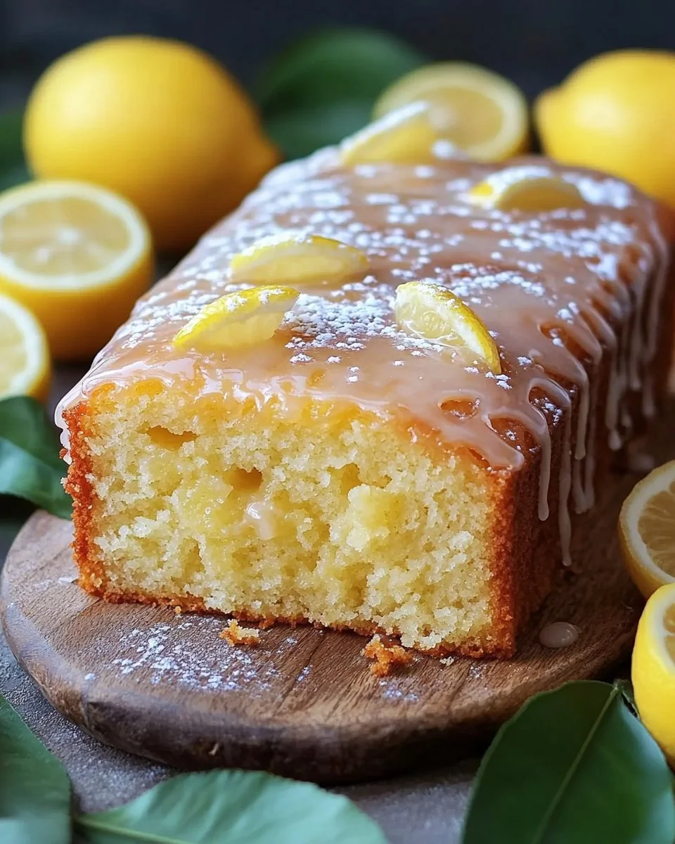 Plumcake cocco yogurt e limone su un piatto decorato.