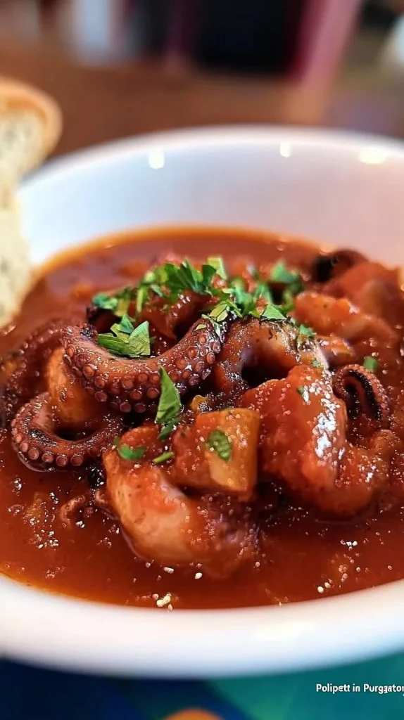 Polipetti in Purgatorio - piatto tradizionale della cucina italiana