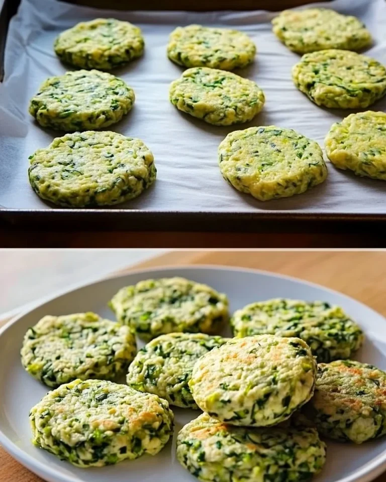 Polpette di zucchine fresche e dorate servite su un piatto da portata