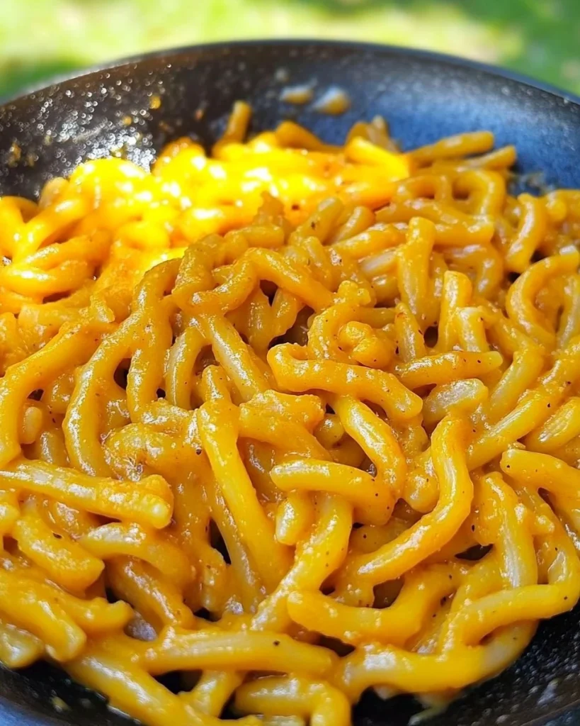Strozzapreti con zafferano e salsiccia, piatto italiano saporito