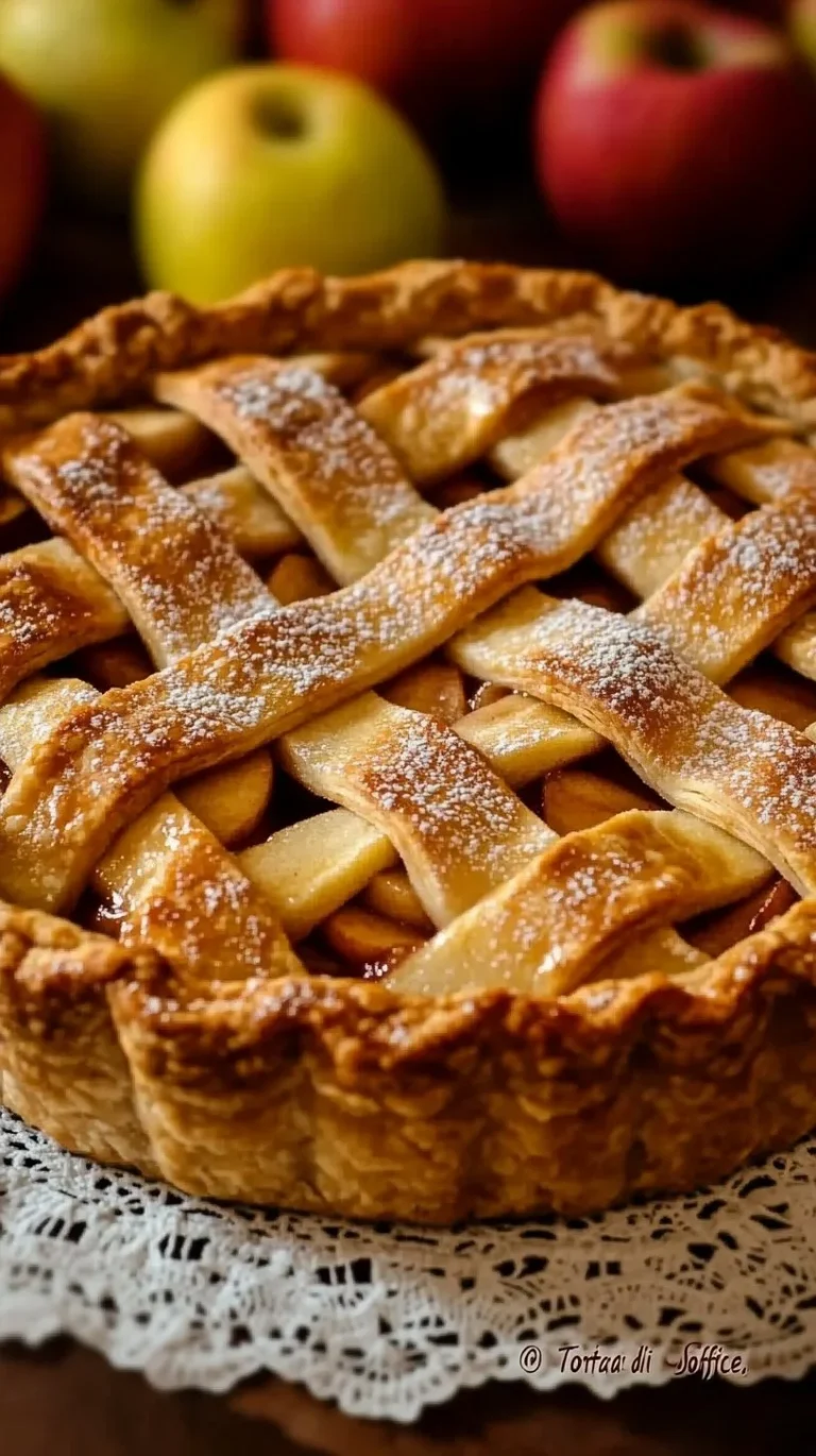 Torta di Mele Soffice servita con fette di mela fresca