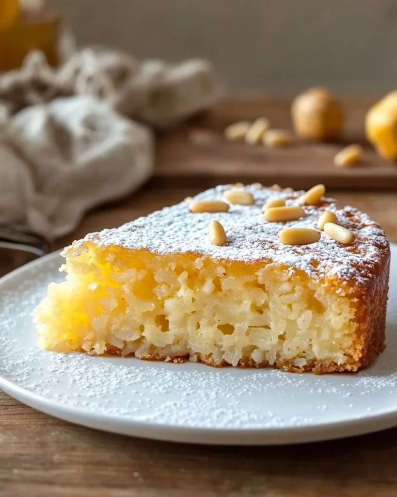 Torta di Riso della Nonna senza Farina, dolce italiano tradizionale
