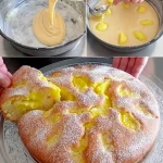 Fetta di torta soffice e cremosa su un piatto decorato