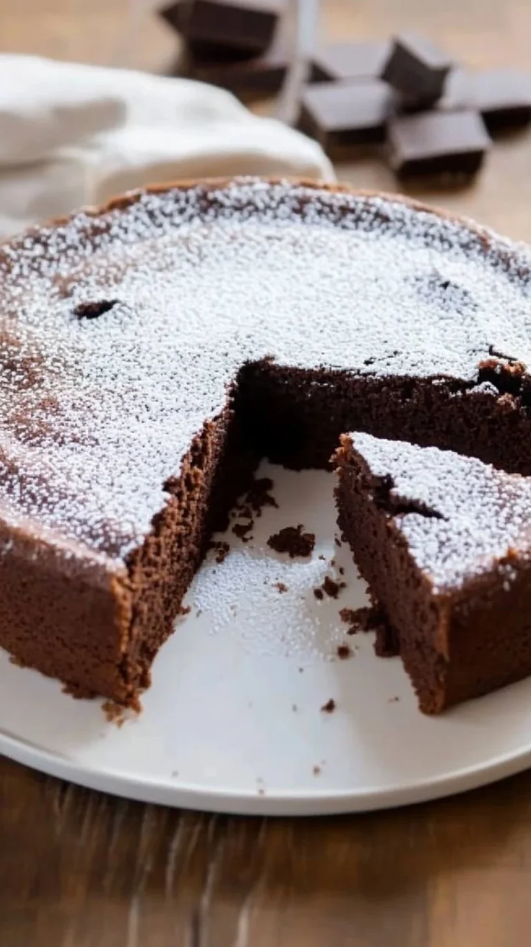 Fetta di Torta Tenerina, dolce al cioccolato tipico italiano