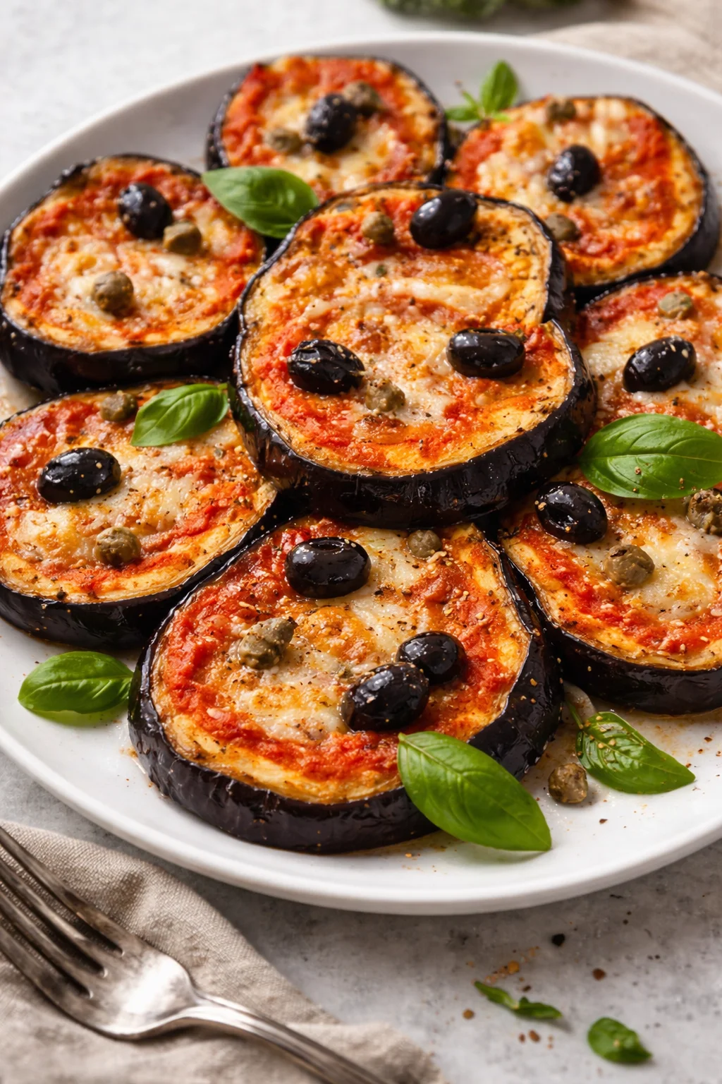 Fettine di Melanzane alla Pizzaiola pronte da servire