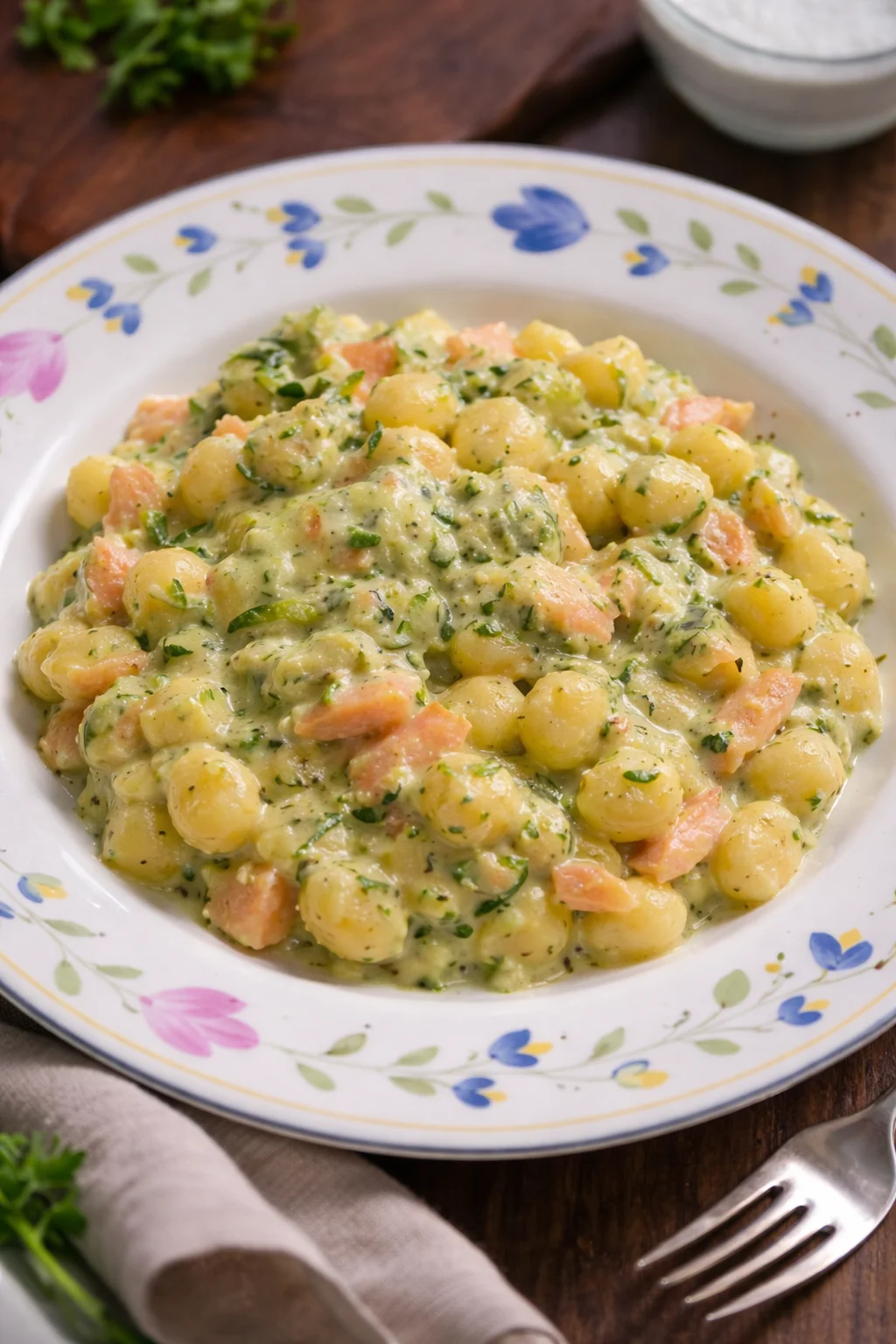 Gnocchetti Zucchine con Salmone Affumicato, un piatto fresco e saporito