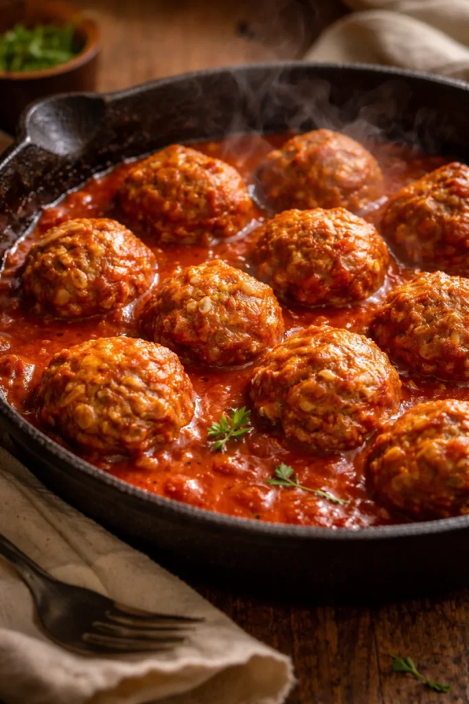Pasta Cremosa con Pomodoro e Panna servita in un piatto elegantemente decorato.
