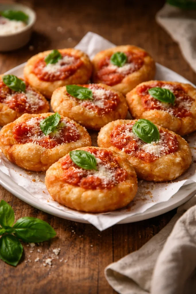 Pizzette fritte fatte in casa croccanti e cremosissime