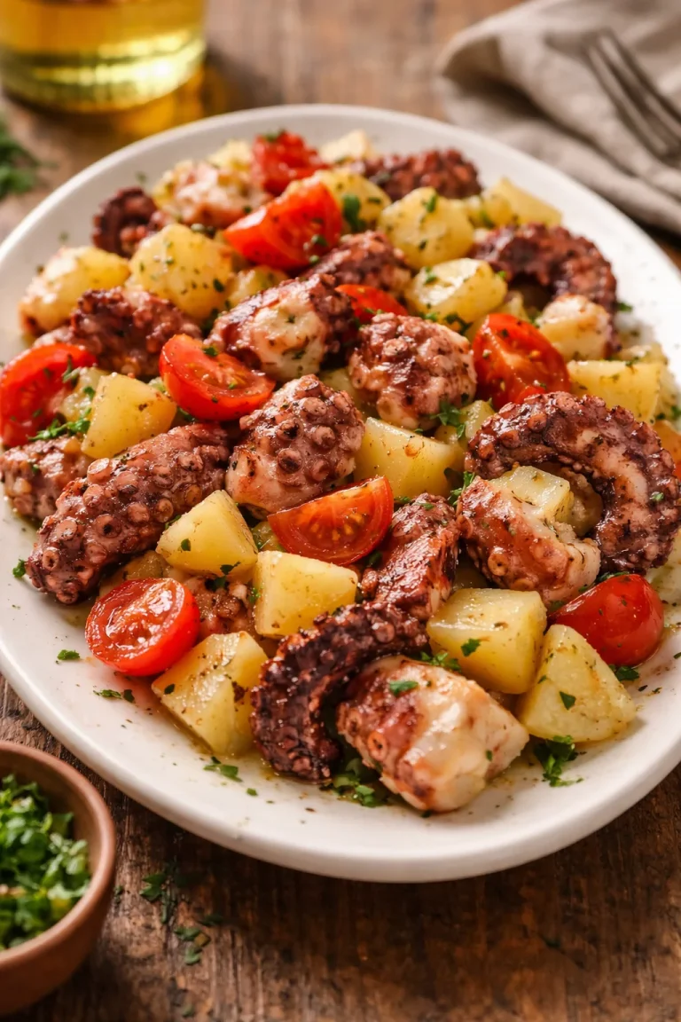 Polpo e patate: ricetta cremosa e facile della nonna